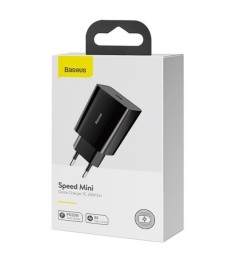 СЗУ-адаптер Baseus Speed Mini Quick Charger 20W PD FU (1Type-C) (Чёрный) CCFS-SN..