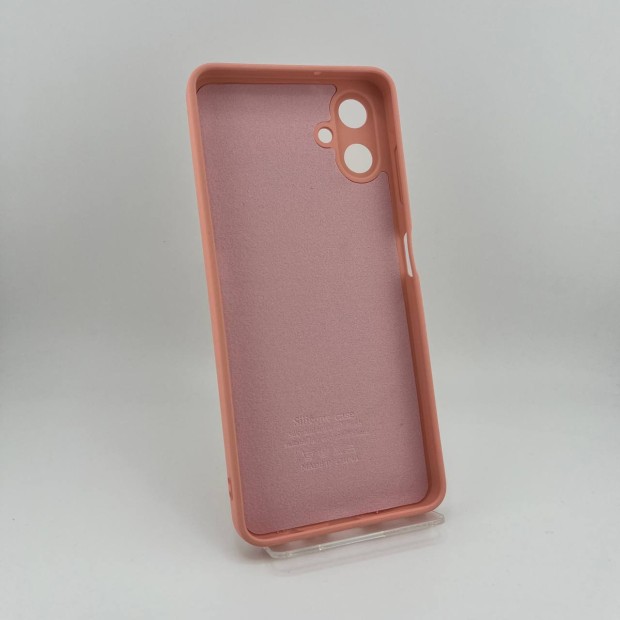 Силикон Original Samsung Galaxy A06 (ShutCam) (Бледно-розовый)
