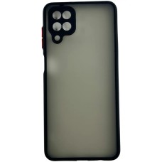 Накладка Chrome Matte Samsung Galaxy A12 (ShutCam) (Чёрный)