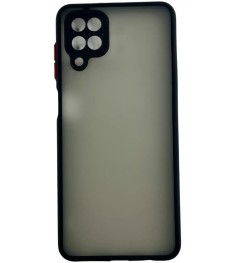 Накладка Chrome Matte Samsung Galaxy A12 (ShutCam) (Чёрный)