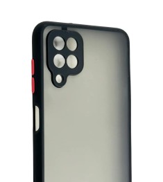 Накладка Chrome Matte Samsung Galaxy A12 (ShutCam) (Чёрный)
