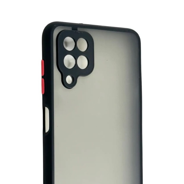 Накладка Chrome Matte Samsung Galaxy A12 (ShutCam) (Чорний)