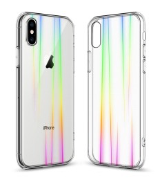 Силіконовий 3D Градієнтний Чохол для Apple iPhone XS Max (Прозорий)
