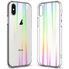 Силіконовий 3D Градієнтний Чохол для Apple iPhone XS Max (Прозорий)
