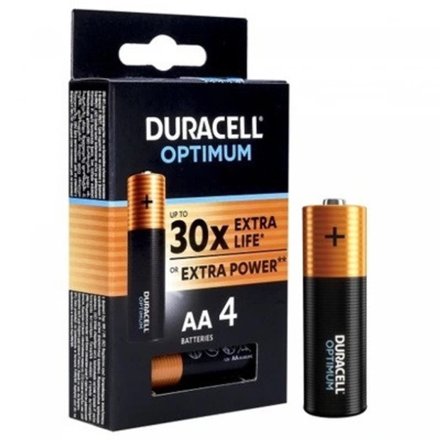 Duracell Battery LR06 AA MN1500 Optimum (4pcs), Харків, Київ, Україна