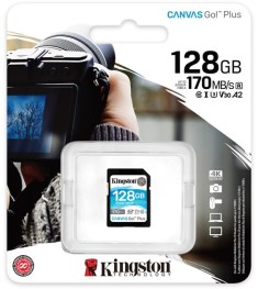 Карта памяти Kingston Canvas Go! Plus SDXC 128Gb (UHS-1) (Class 10)