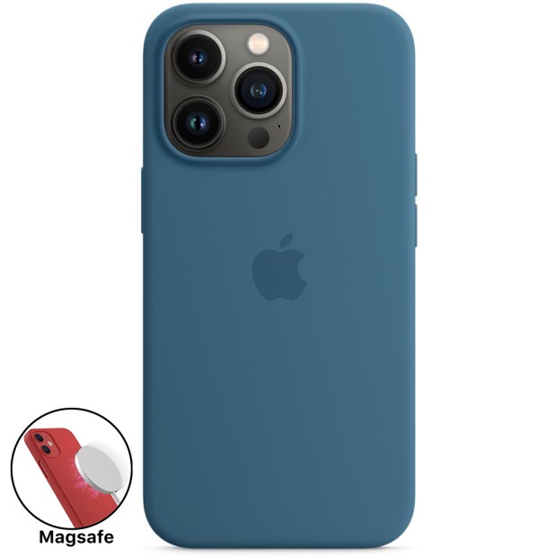 Силіконовий оригінальний чохол MagSafe для Apple iPhone 13 Pro (Blue Jay)