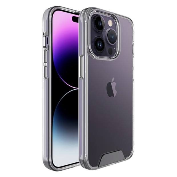 Силіконовий чохол Space Case для Apple iPhone 14 Pro Max (Прозорий)