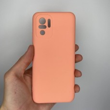 Силіконовий Original 360 чохол для Xiaomi Redmi Note 10  /  Note 10S (ShutCam) (Персиковий)