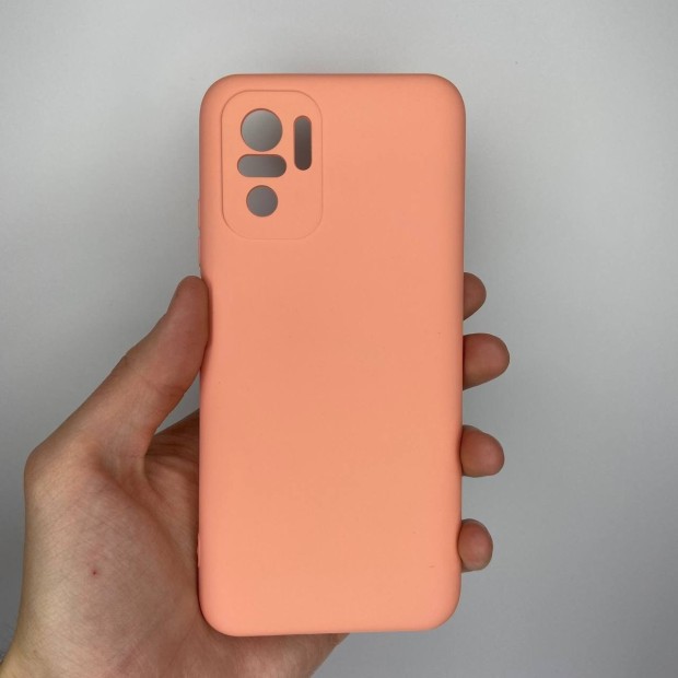 Силикон Original 360 Case Xiaomi Redmi Note 10 / Note 10S (ShutCam) (Персиковый)