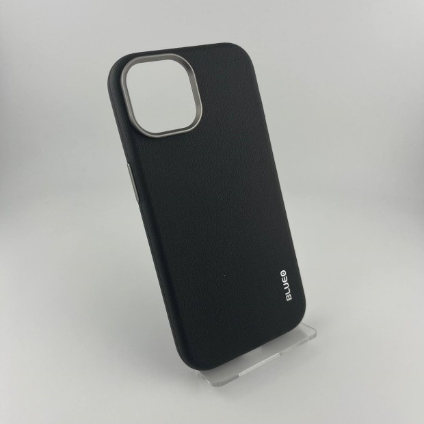 Чохол Blueo Premium Leather MagSafe для Apple iPhone 15 (Чорний)