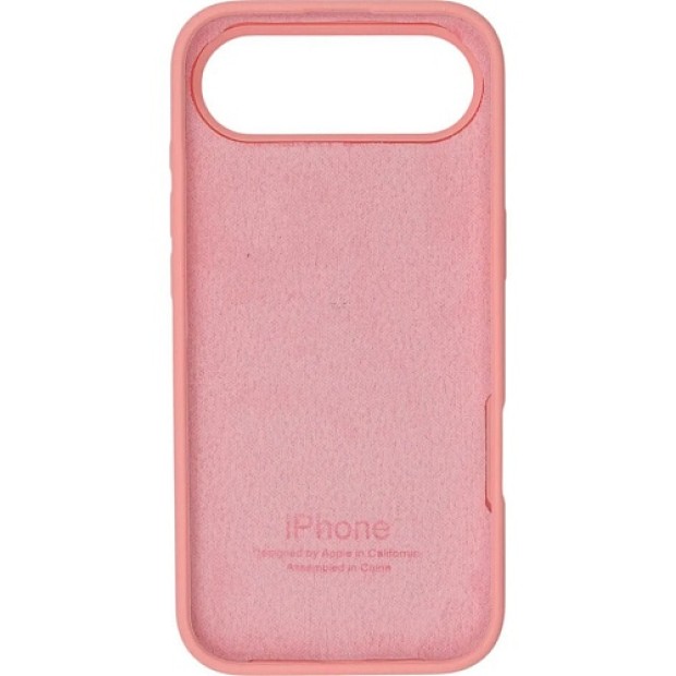 Силіконовий оригінальний чохол круглої форми для Apple iPhone 17 Air (76) рожево-крейдяний.