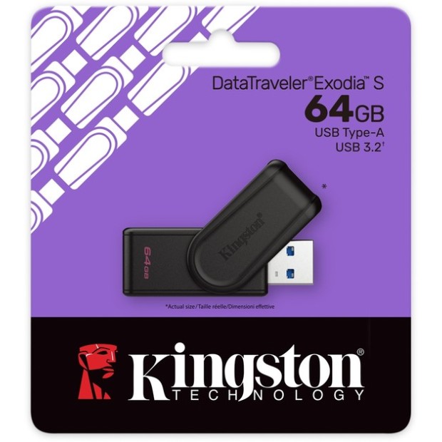 USB 3.2 флеш-накопичувач Kingston DataTraveler Exodia S DTXS 64 ГБ
