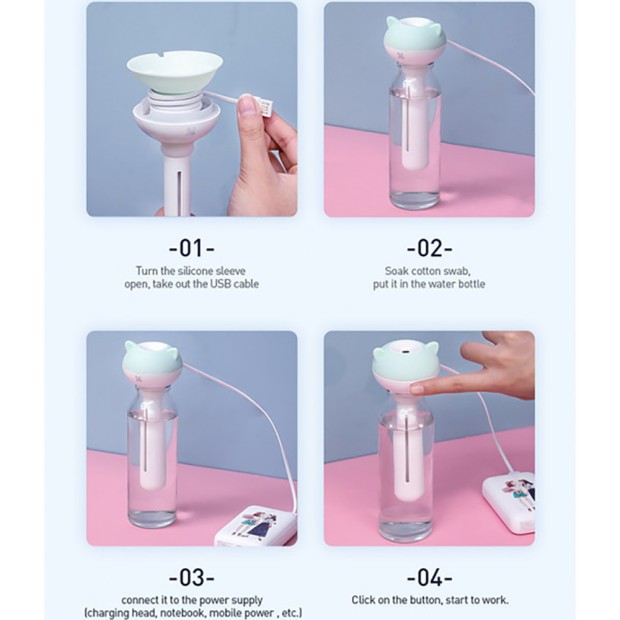 Зволожувач повітря Baseus Magic wand portable humidifier (Green)