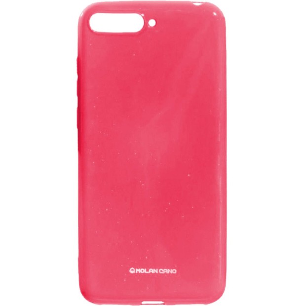 Силікон Molan Shining для Huawei Y5 Prime (2018)  /  Honor 7A (Світло-червоний)