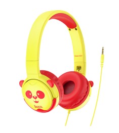 Дитячі навушники Hoco W31 (жовто-червоні)