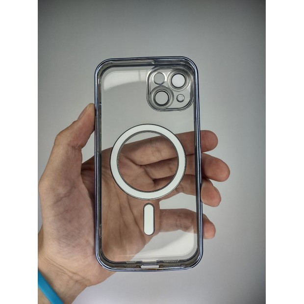 Чехол UMKU Shining with MagSafe для Apple iPhone 14 (Сієрра Блю)