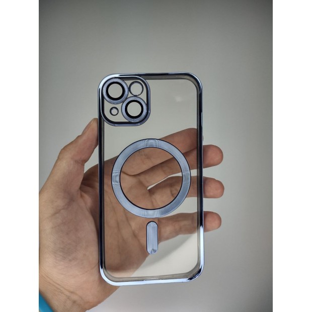 Чехол UMKU Shining with MagSafe Apple iPhone 14 (Sierra Blue)