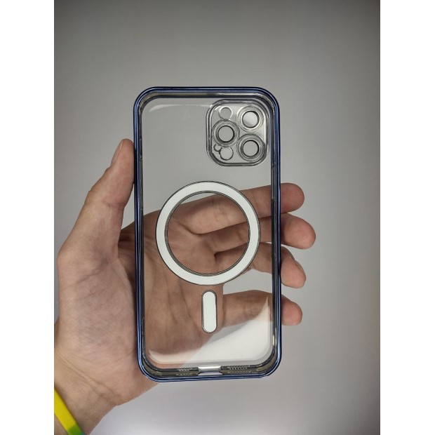 Чохол UMKU Shining з MagSafe для Apple iPhone 12 Pro (синій)