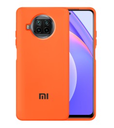 Силіконовий оригінальний чохол 360 Case Logo для Xiaomi Mi 10T Lite (помаранчеви..