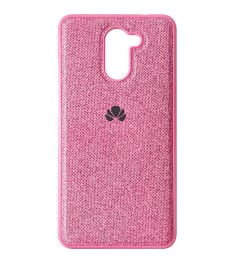 Силикон Textile Huawei Y7 Prime (2017) (Розовый)