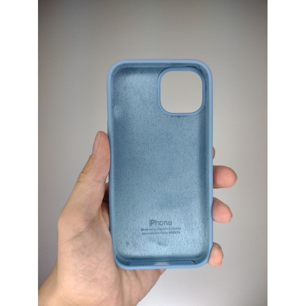 Силикон Original Round Case Apple iPhone 15 (37) Azure