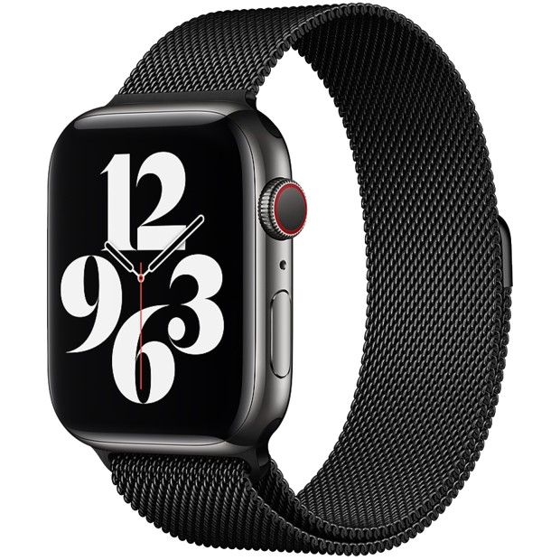 Ремінець Milanese Loop для Apple Watch 42  /  44  /  45  /  49 мм (чорний)