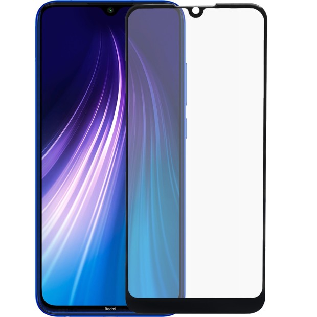 Захисне скло 5D Ceramic для Xiaomi Redmi Note 8  /  Note 8T чорне