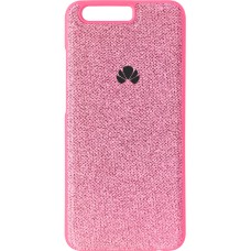 Силіконовий чохол Textile для Huawei P10 (Рожевий)