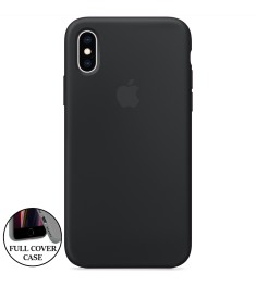 Силіконовий оригінальний чохол Apple iPhone X  /  XS (07) чорний.