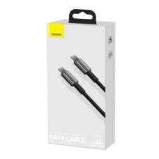 USB-кабель Baseus Tungsten Gold 100W (1m) (Type-C to Type-C) (Чёрный) CATWJ-01