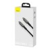 USB-кабель Baseus Tungsten Gold 100W (1m) (Type-C to Type-C) (Чорний) CATWJ-01
