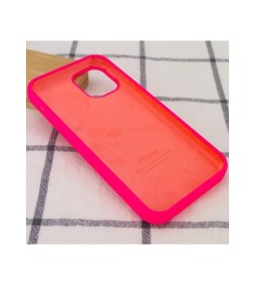 Силіконовий оригінальний круглий чохол для Apple iPhone 13 (56) Цикламен.