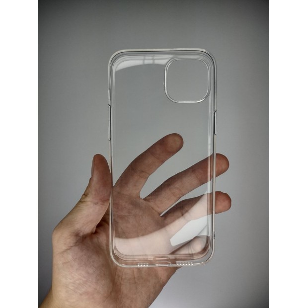 Силіконовий чохол Alabay для Apple iPhone 15 Plus (Прозорий)