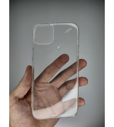 Силиконовый чехол Alabay для Apple iPhone 15 Plus (Прозрачный)