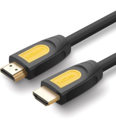 Кабель UGREEN HD101 HDMI - HDMI (1m) (Yellow/Black) (10115)