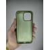 Силіконовий оригінальний чохол круглої форми для Apple iPhone 13 Pro (46) Темно-зелений
