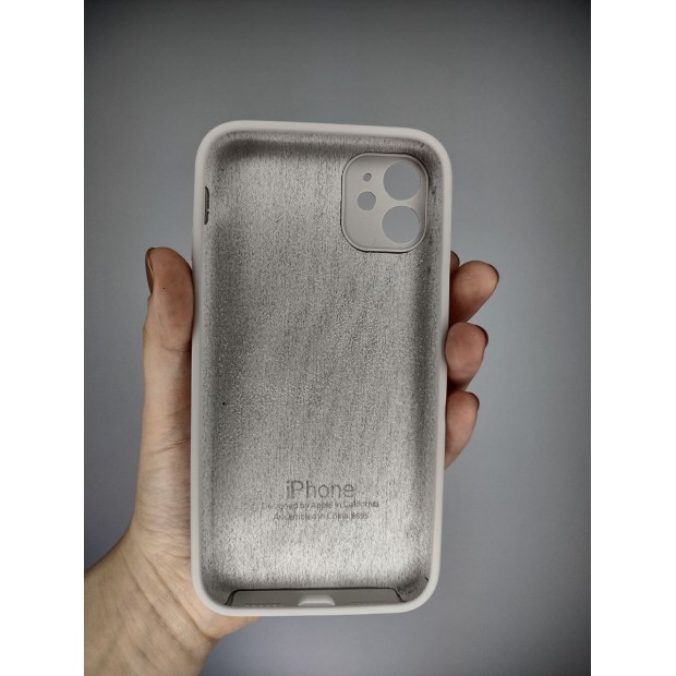 Силіконовий чохол Original Square RoundCam для Apple iPhone 11 (16) Stone
