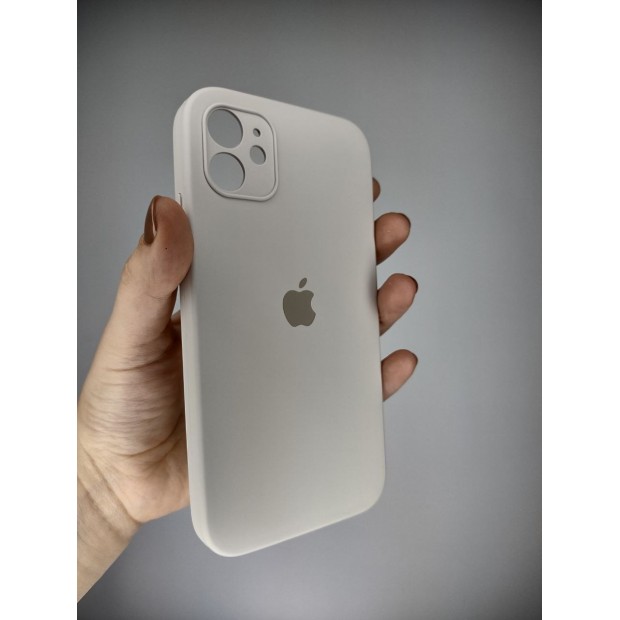 Силіконовий чохол Original Square RoundCam для Apple iPhone 11 (16) Stone