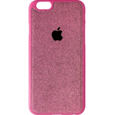 Силіконовий чохол Textile для Apple iPhone 6  /  6s (рожевий)
