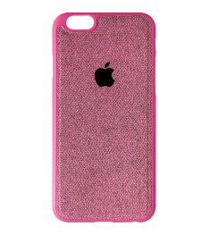 Силіконовий чохол Textile для Apple iPhone 6  /  6s (рожевий)