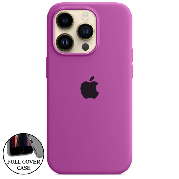 Силіконовий оригінальний чохол-кейс для Apple iPhone 14 Pro (02) ультрафіолетовий