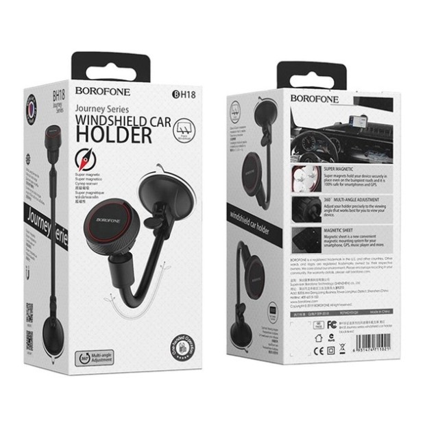 Автодержатель Borofone BH18 (Чёрно-красный)