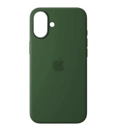 Силіконовий оригінальний чохол круглий для Apple iPhone 17 (46) глибокий зелений..