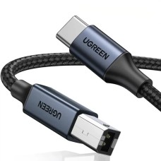 Кабель UGREEN US370 USB-C - USB-B (1м) (Чорний) (45034)