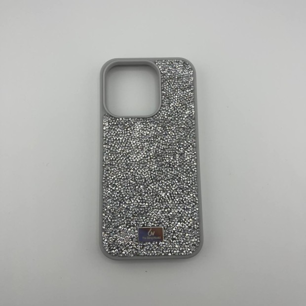 Bling World Rock Diamond чохол для iPhone 15 Pro Max (Білий Титан)