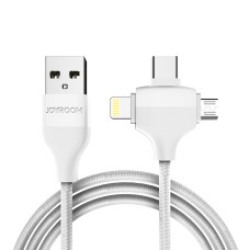 USB-кабель Joyroom S-L317 3 в 1 (Lightning / MicroUSB / Type-C) (Белый)