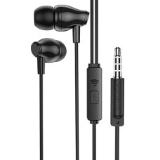 Провідні навушники-гарнітура вакуумні Borofone BM61 (Чорний) Провідні навушники-гарнітура вакуумні Borofone BM61 (Чорний)