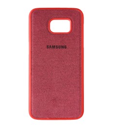 Силіконовий чохол Textile для Samsung Galaxy S7 Edge (Червоний)