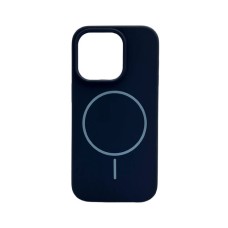 Силіконовий Original Round Case з MagSafe для Apple iPhone 14 Pro Max (09) Midnight Blue Силіконовий Original Round Case з MagSafe для Apple iPhone 14 Pro Max (09) Midnight Blue